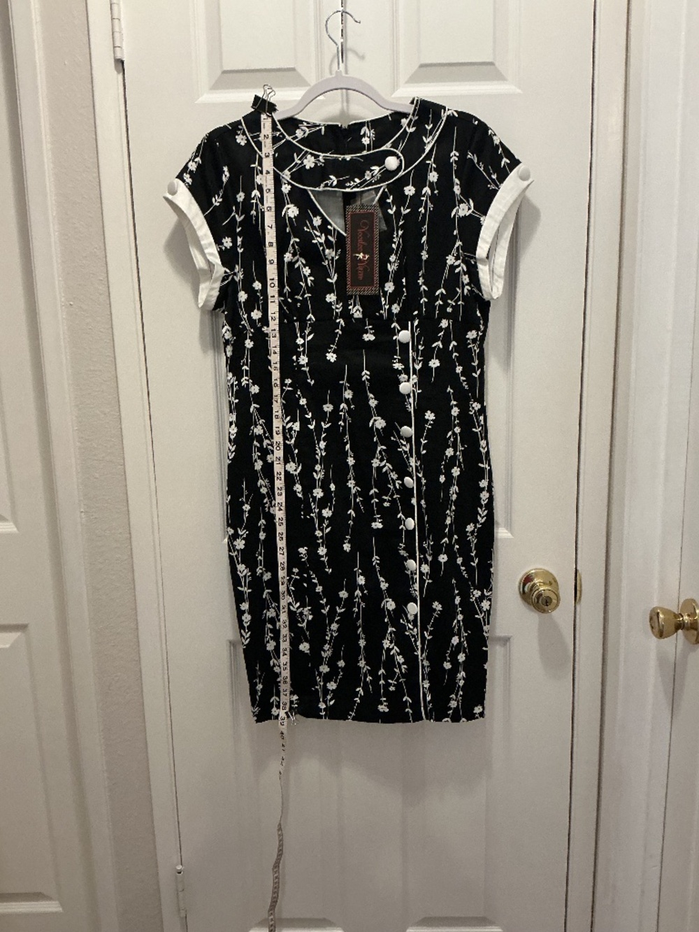 Voodoo Vixen “Black & White Wiggle Dress” • Size XL • BNWT 🖤🤍🖤